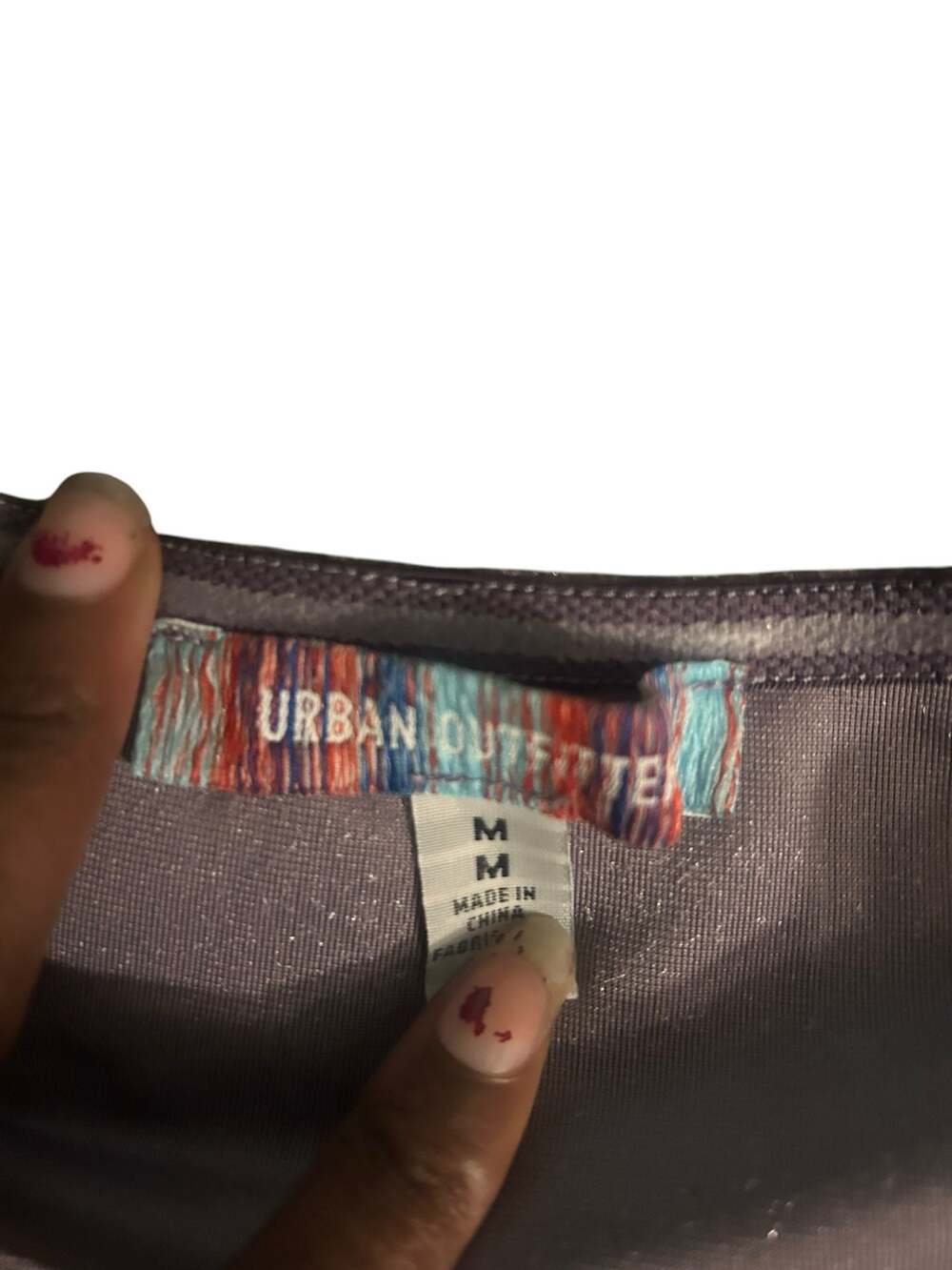 Urban Outfitters Purple Velvet Shimmer Strapless Bodycon Mini Dress - Picture 2 of 3
